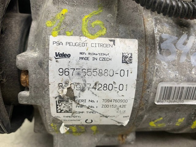 9675655880 PEUGEOT Компрессор кондиционера купить в Хмельницкий