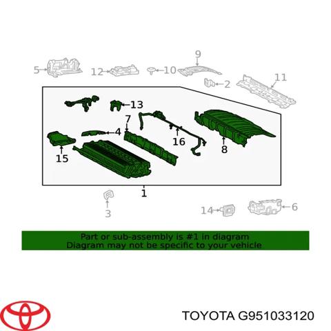 TOYOTA G951033120 Батарейный модуль электромобиля в наличии Днепр