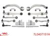 Левый рычаг передней нижней подвески 7L0407151H VAG