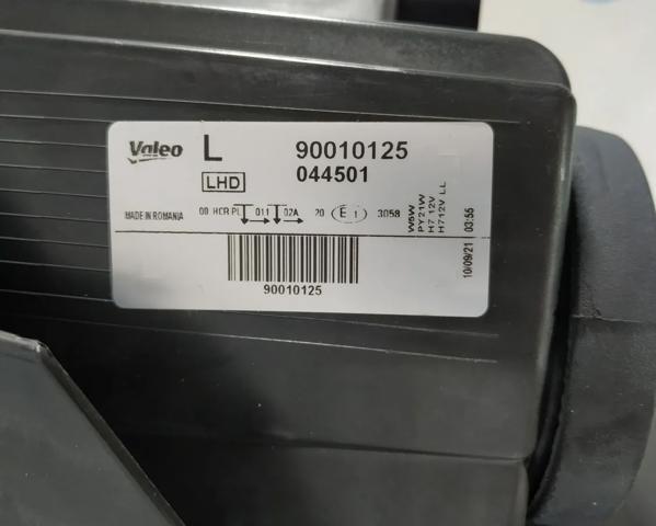 Вставка фары левой 044501 VALEO