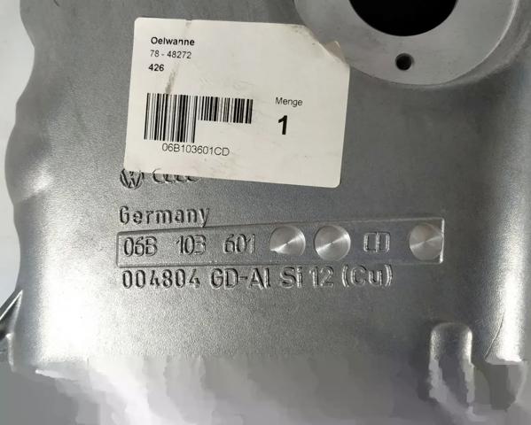 Поддон картера двигателя 06B103601CD VAG