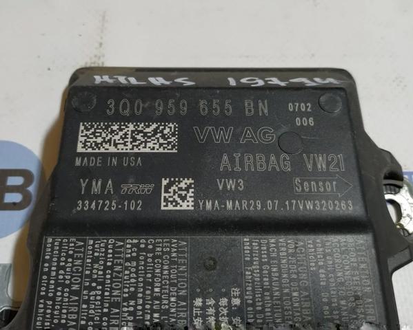 3Q0959655BN Модуль-процессор управления подушкой безопасности (ЭБУ AIRBAG) купить Украина