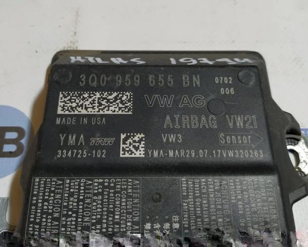VAG 3Q0959655BN Модуль-процессор управления подушкой безопасности (ЭБУ AIRBAG) в наличии Кривой Рог