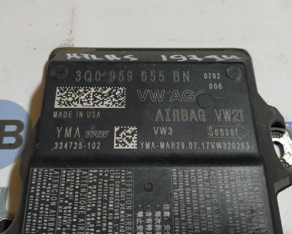 3Q0959655BN Модуль-процессор управления подушкой безопасности (ЭБУ AIRBAG) купить Харьков