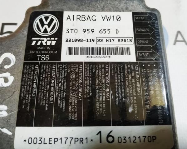 Модуль-процессор управления подушкой безопасности 3T0959655D VAG