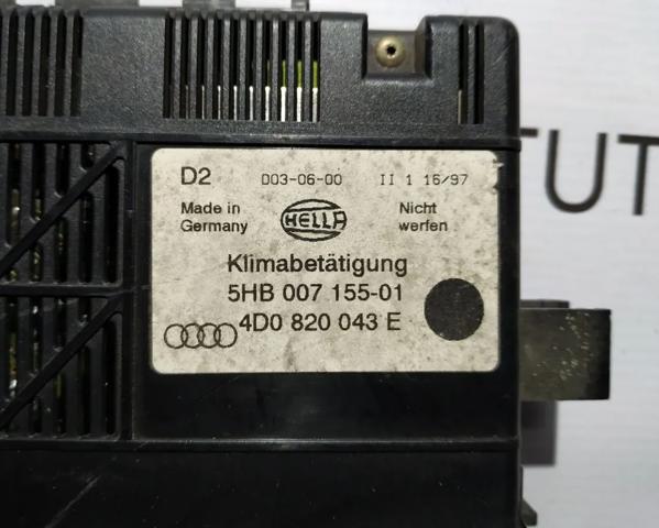 4D0820043E Блок управления режимами отопления/кондиционирования купить Днепр