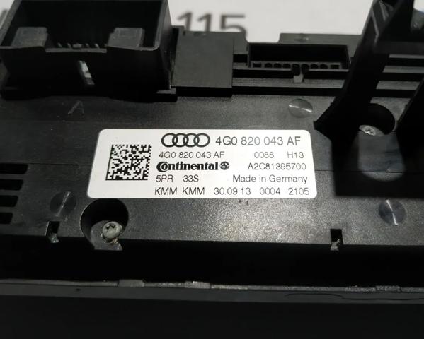 4G0820043AF Блок управления режимами отопления/кондиционирования купить Чернигов