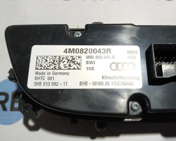 Механизм управления кондиционером 4M0820043RSWI VAG