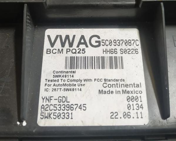 5C0937087C VAG Блок комфорта купить в Киев