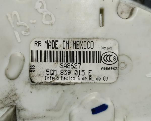VAG 5GM839015E Замок двери задней левой в наличии Одесса