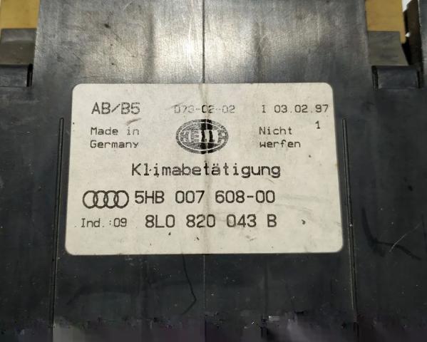 8L0820043B VAG Блок управления режимами отопления/кондиционирования купить в Ирпень