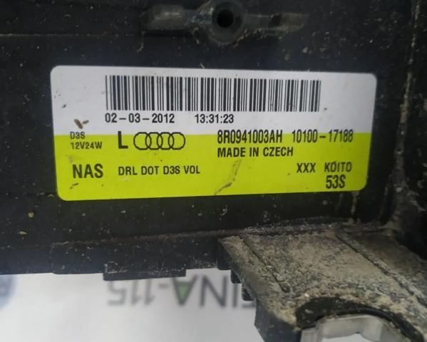 Фара дальнего света в сборе 8R0941029AH VAG