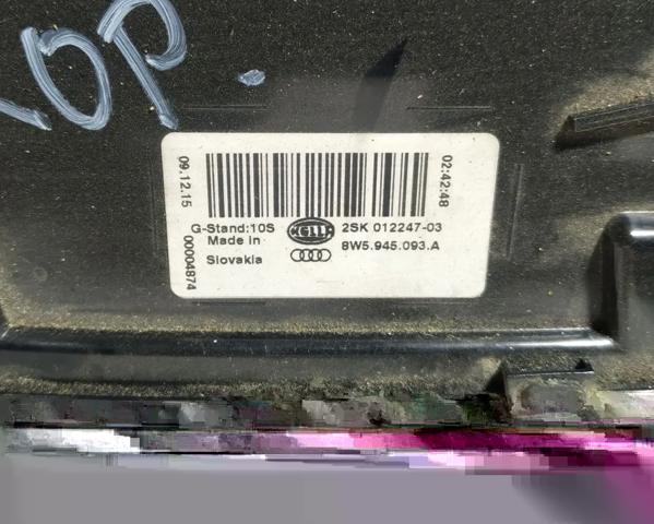 Фонарь задний левый, внутренний 8W5945093A VAG