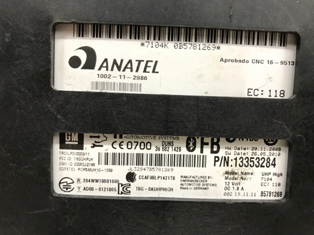 OPEL 13353284 Блок управление Bluetooth в наличии Запорожье