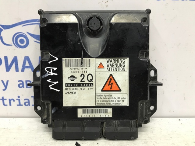 Модуль управления двигателем 237104X03A NISSAN