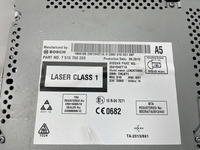 NISSAN 259154ET1A Дисплей многофункциональный в наличии Кривой Рог