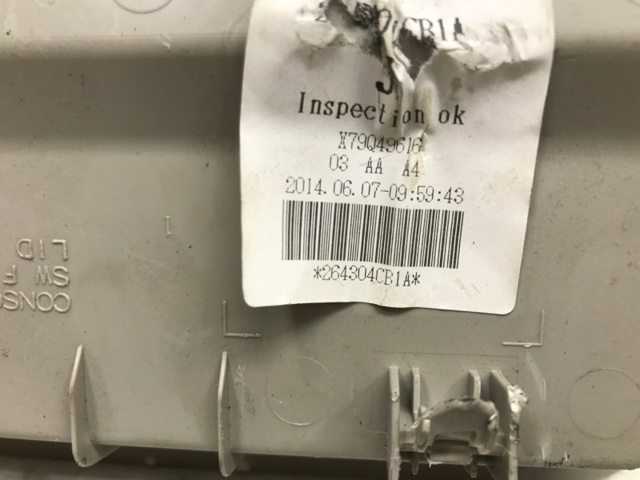 NISSAN 264304CB1A Плафон салона в наличии Днепр