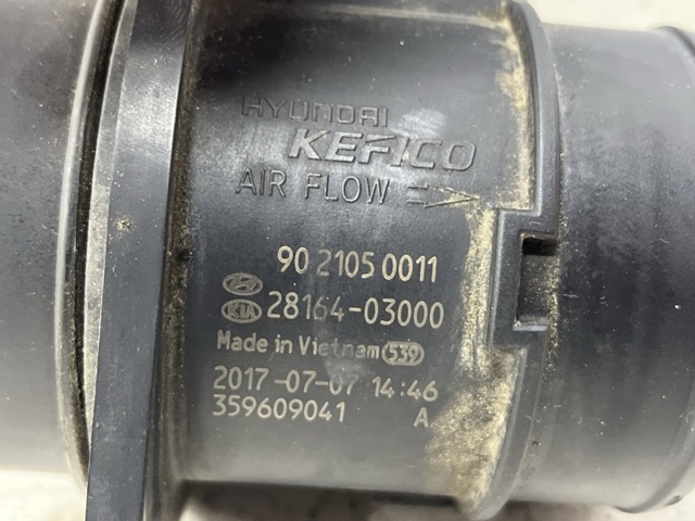 2816403000 HYUNDAI Датчик потока (расхода) воздуха, расходомер M.A.F. - (Mass Airflow) купить в Сумы