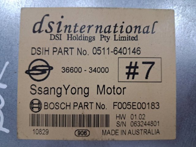 SSANG YONG 3660034000 в наличии Чернигов