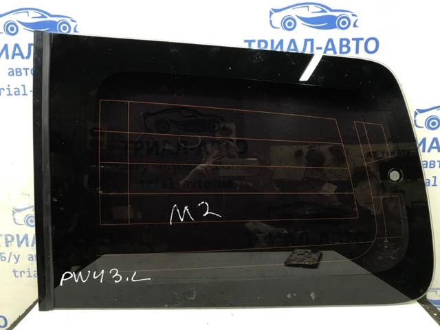 Стекло в кузов заднее левое mitsubishi б/у оригінал, гарантія на запчастини 6121A221