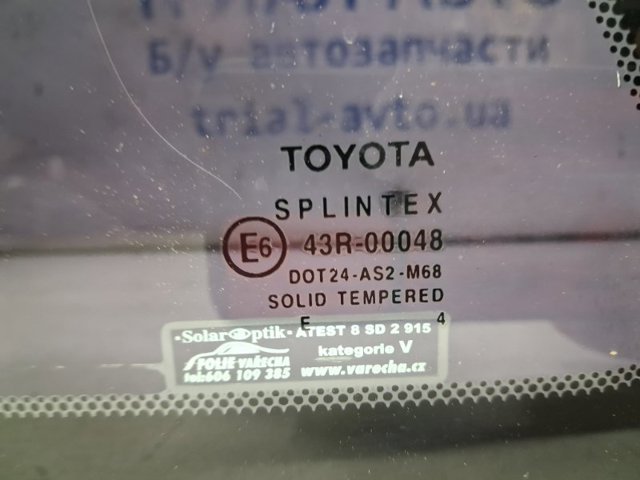 TOYOTA 6272005100 Стекло кузова (багажного отсека) левое в наличии Винница
