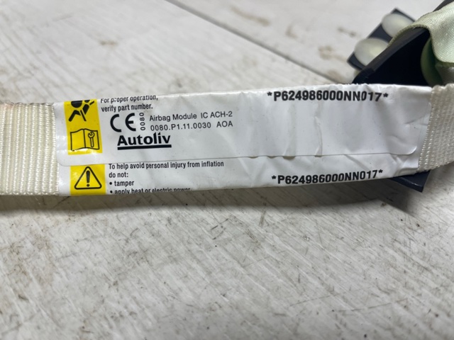CHRYSLER 68100766AC Подушка безопасности (AIRBAG) шторка боковая правая в наличии Хмельницкий