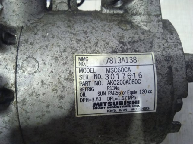 MITSUBISHI 7813A138 Компрессор кондиционера в наличии Чернигов
