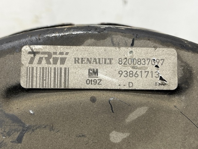 Усилитель (гидровакуумный) 8200837097 RENAULT