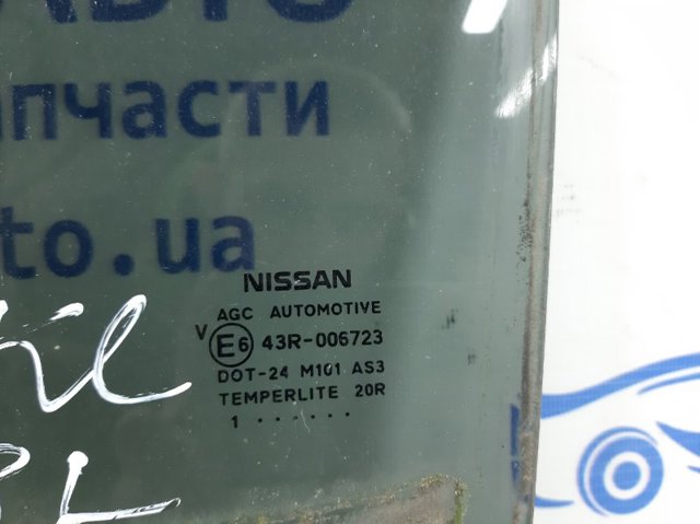 NISSAN 823011KK1A Стекло двери задней левой в наличии Хмельницкий