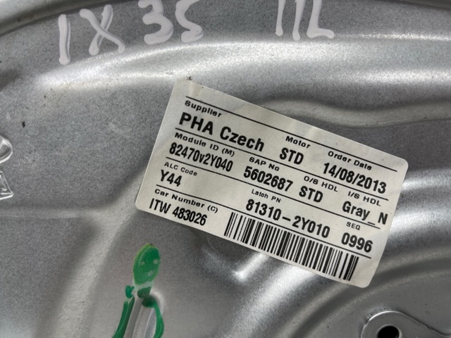 Механизм стеклоподъемника передней левой двери 824012Y000 HYUNDAI