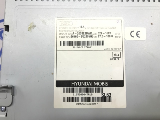 HYUNDAI 961603U230WK Магнитола в наличии Чернигов