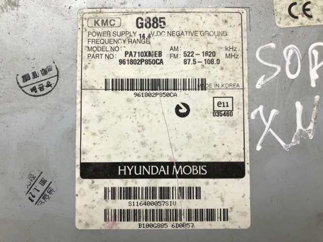 HYUNDAI 961802P850CA Магнитола в наличии Одесса