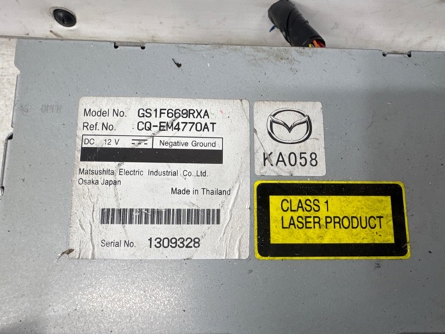 GS1F669RXA MAZDA Магнитола купить в Винница
