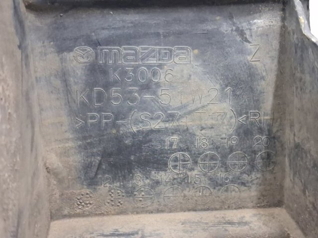 Расширитель (накладка) арки переднего крыла правый KD5351W21 MAZDA