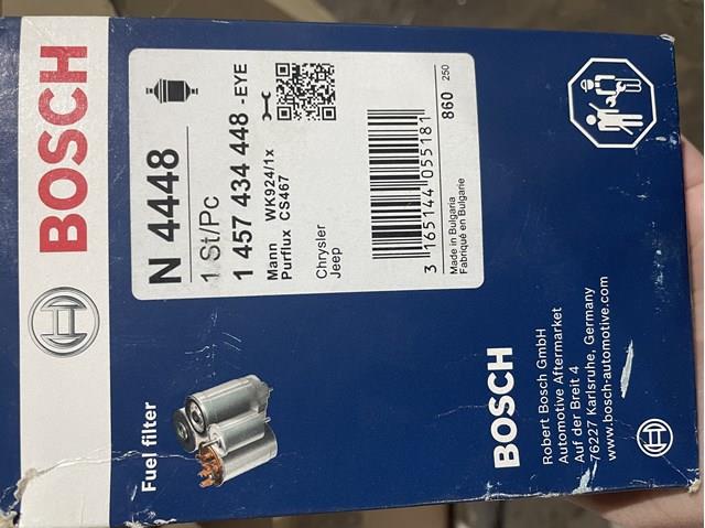 BOSCH 1457434448 Фильтр топливный в наличии Ровно
