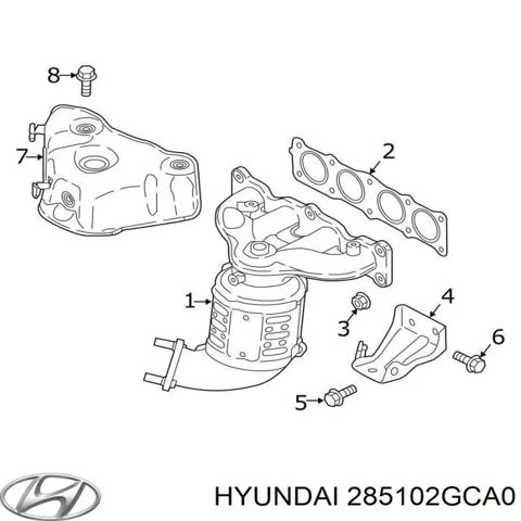Катализатор 285102GCA0 HYUNDAI