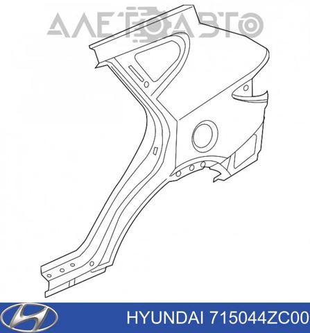 Боковая часть задняя правая 715044ZC00 HYUNDAI
