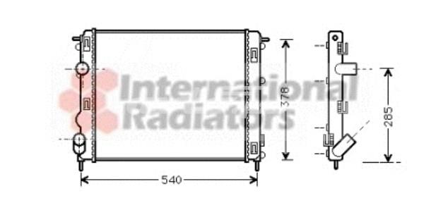 VAN WEZEL 43002270 Радиатор охлаждения двигателя в наличии Запорожье