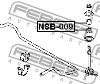 Втулка переднего стабилизатора NSB009 FEBEST