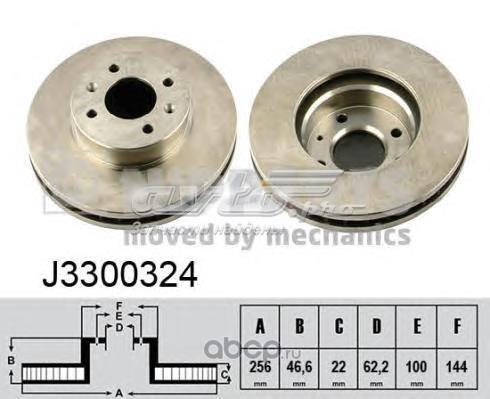 J3300324 NIPPARTS Диск тормозной передний купить в Ирпень
