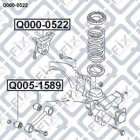 Отбойник заднего моста Q0000522 Q-FIX