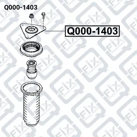 Опора передней стойки Q0001403 Q-FIX