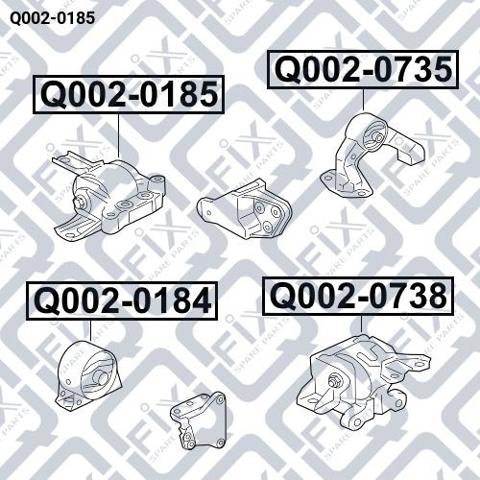 Подушка двигателя Q0020185 Q-FIX