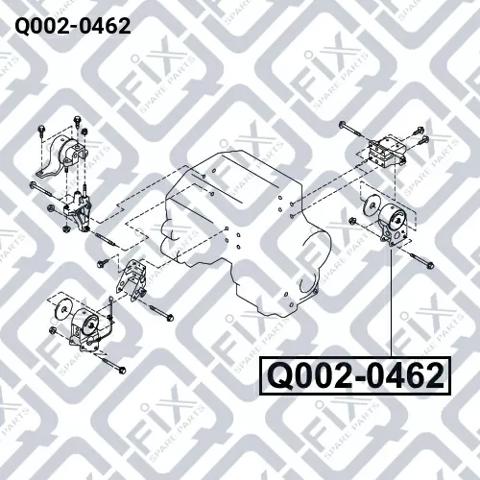 Подушка двигателя Q0020462 Q-FIX