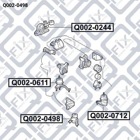 Передняя опора двигателя Q0020498 Q-FIX
