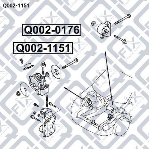 Опора двигателя Mitsubishi Space Wagon 3