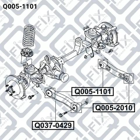 Сайлентблок передней подвески Q0051101 Q-FIX