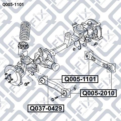 Q-FIX Q0051101 Сайлентблок переднего нижнего рычага в наличии Николаев
