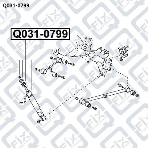 Стойка амортизатора задняя Q0310799 Q-FIX