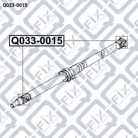 Крестовина заднего карданного вала  Q0330015 Q-FIX
